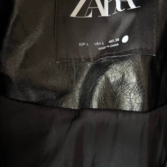 Zara Faux Leather Jacket - Picture 7 of 8